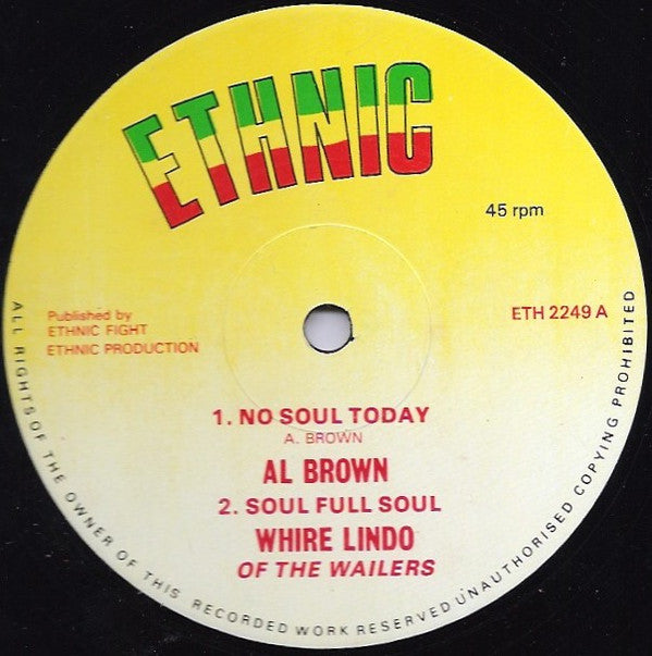 Al Brown (4) : No Soul Today (12")