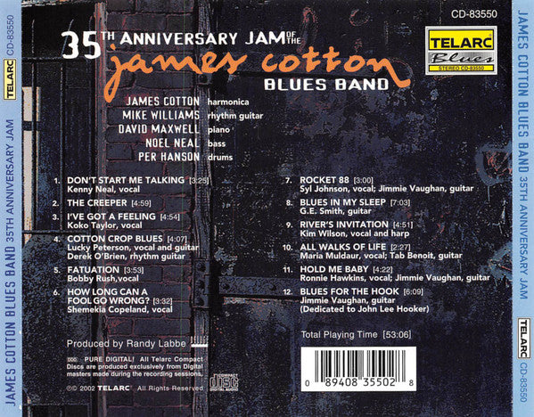 The James Cotton Blues Band : 35th Anniversary Jam Of The James Cotton Blues Band (CD, Album)