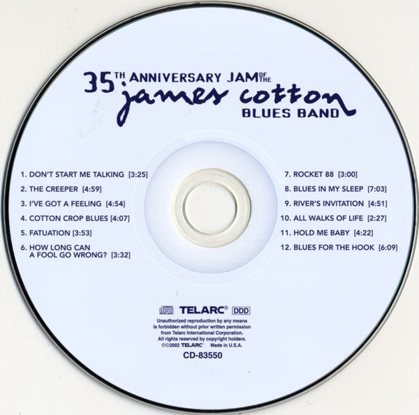 The James Cotton Blues Band : 35th Anniversary Jam Of The James Cotton Blues Band (CD, Album)