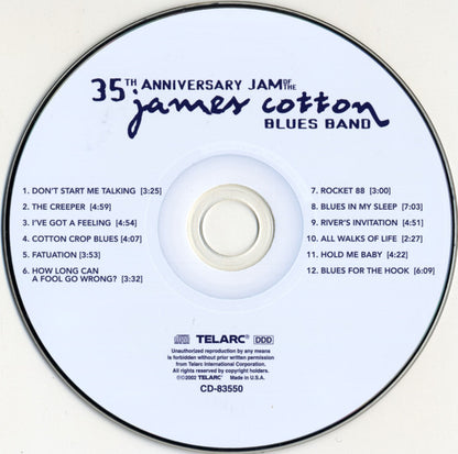 The James Cotton Blues Band : 35th Anniversary Jam Of The James Cotton Blues Band (CD, Album)