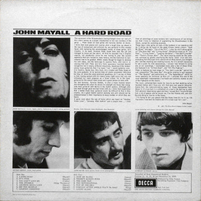 John Mayall & The Bluesbreakers : A Hard Road (LP, Album, RE)