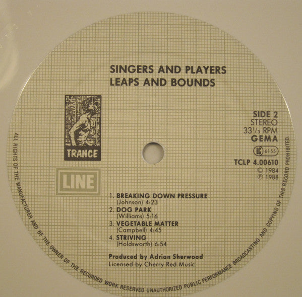 Singers & Players : Leaps & Bounds (LP, Album, RE, Whi)