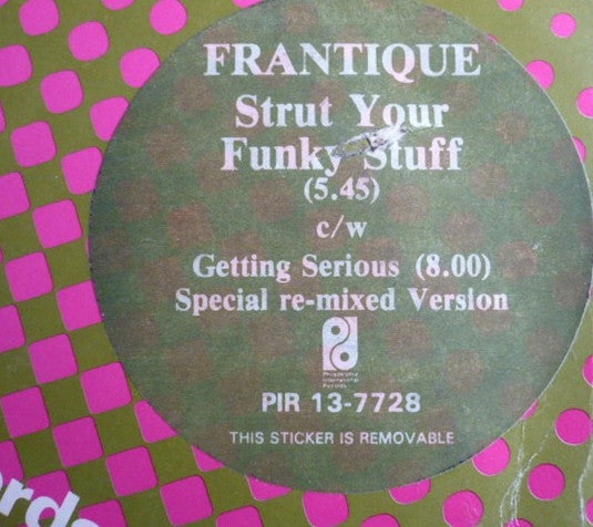 Frantique : Strut Your Funky Stuff (12", Single)