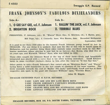 Frank Johnson's Fabulous Dixielanders : Frank Johnson's Fabulous Dixielanders (7", EP, Mono)