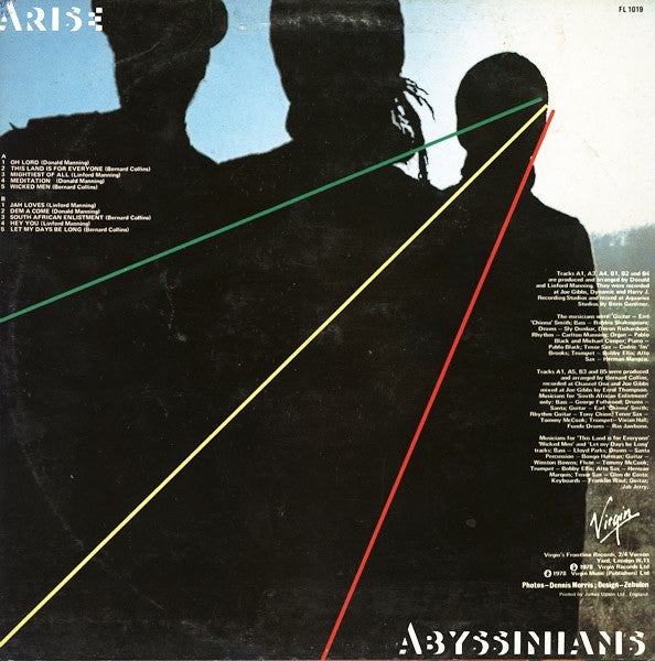 The Abyssinians : Arise (LP, Album, RE)