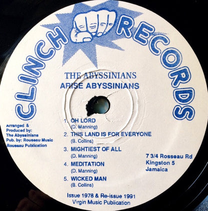 The Abyssinians : Arise (LP, Album, RE)