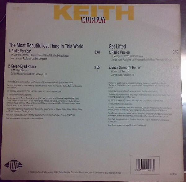 Keith Murray : The Most Beautifullest Thing In This World / Get Lifted (12")