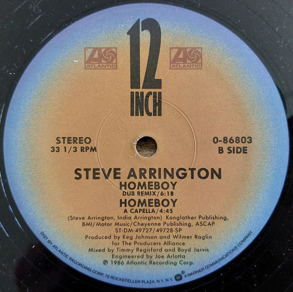Steve Arrington : Homeboy (12")