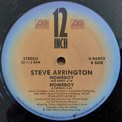 Steve Arrington : Homeboy (12")
