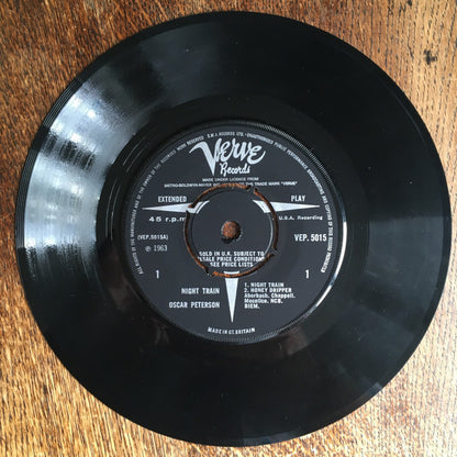 The Oscar Peterson Trio : Night Train (7", EP, Mono)
