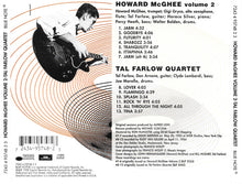 Howard McGhee - The Tal Farlow Quartet : Howard McGhee Volume 2 - Tal Farlow Quartet (CD, Comp, Mono, Ltd)