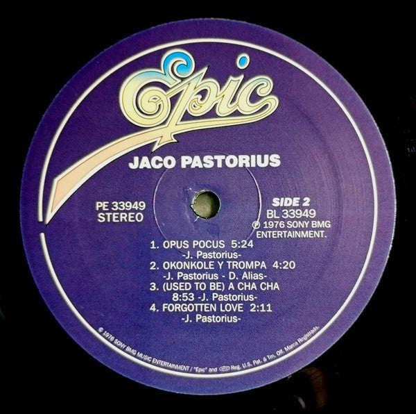 Jaco Pastorius : Jaco Pastorius (LP, Album, RE)