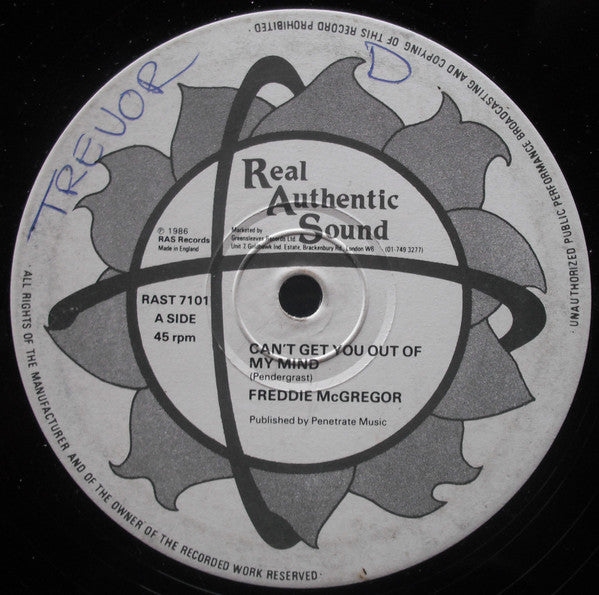 Freddie McGregor : Can't Get You Out of My Mind / Somewhere (12")