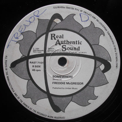 Freddie McGregor : Can't Get You Out of My Mind / Somewhere (12")