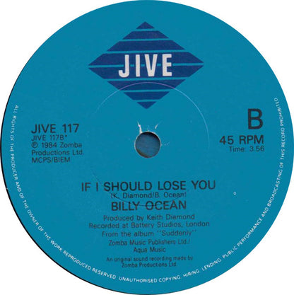 Billy Ocean : There'll Be Sad Songs (To Make You Cry) (7", Single)
