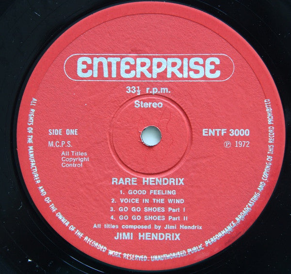 Jimi Hendrix : Rare Hendrix (LP, Album, Gat)