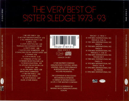 Sister Sledge : The Very Best Of Sister Sledge 1973-93 (CD, Comp)