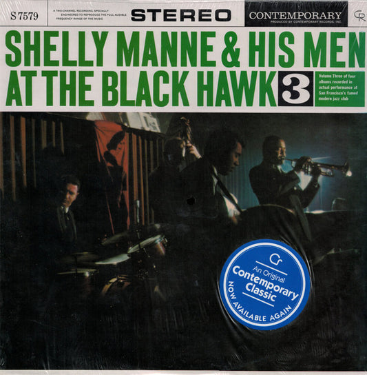Shelly Manne & His Men : At The Black Hawk, Vol. 3 (LP, Album, RE)