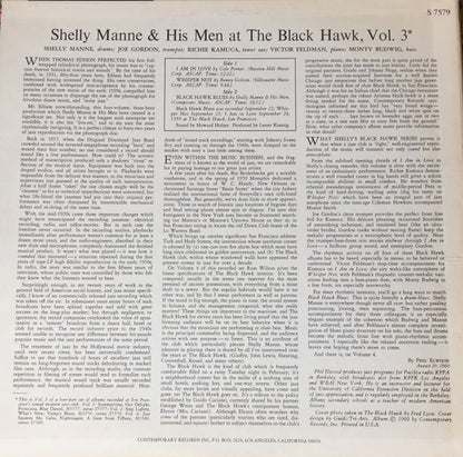 Shelly Manne & His Men : At The Black Hawk, Vol. 3 (LP, Album, RE)