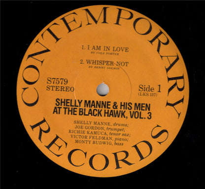 Shelly Manne & His Men : At The Black Hawk, Vol. 3 (LP, Album, RE)