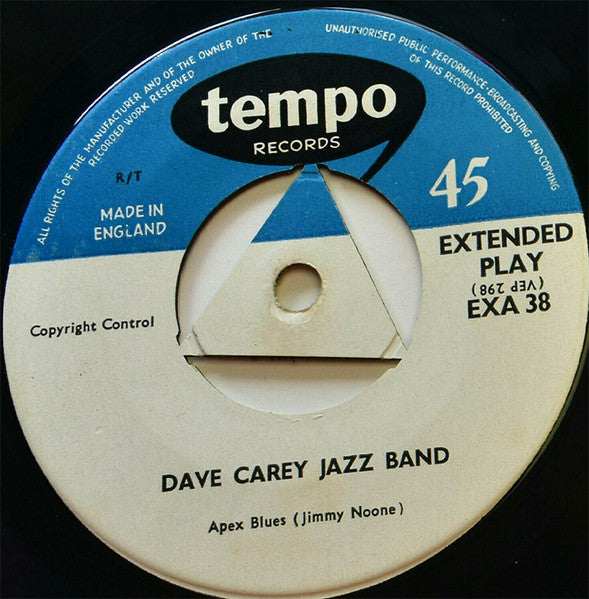 The Dave Carey Jazz Band : Dave "Jazz" Carey (7", EP)
