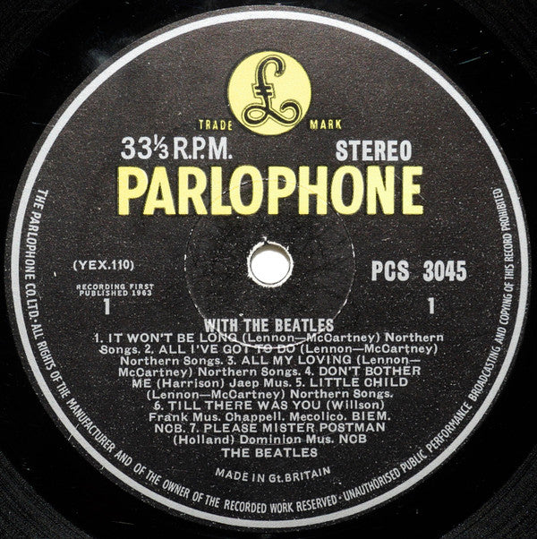 The Beatles : With The Beatles (LP, Album)