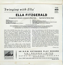 Ella Fitzgerald : Swinging With Ella (7", EP)