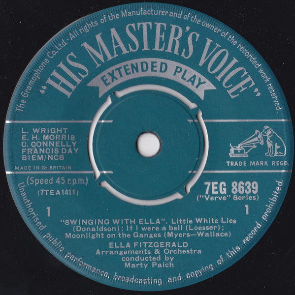 Ella Fitzgerald : Swinging With Ella (7", EP)