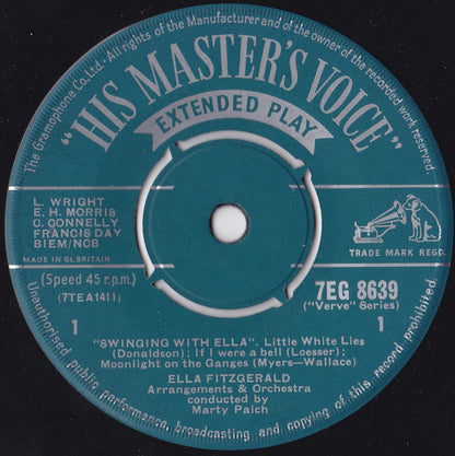 Ella Fitzgerald : Swinging With Ella (7", EP)