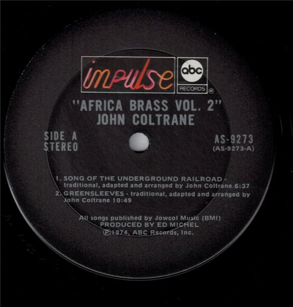 John Coltrane : The Africa Brass Sessions, Vol. 2 (LP, Album, Ter)