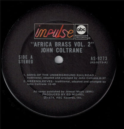 John Coltrane : The Africa Brass Sessions, Vol. 2 (LP, Album, Ter)