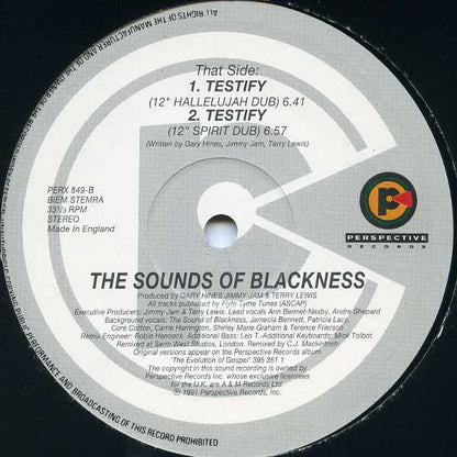 Sounds Of Blackness : Optimistic / Testify (Remixes) (12")