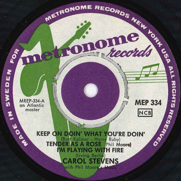 Carol Stevens With Phil Moore (2) : That Satin Doll (7", EP)