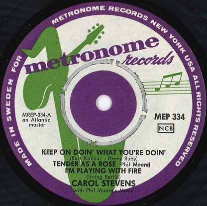 Carol Stevens With Phil Moore (2) : That Satin Doll (7", EP)