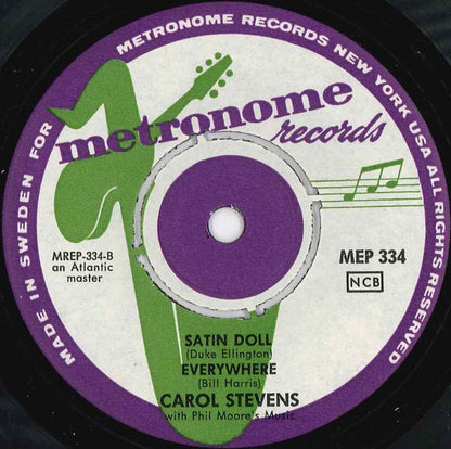 Carol Stevens With Phil Moore (2) : That Satin Doll (7", EP)