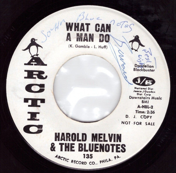 Harold Melvin And The Blue Notes : Go Away / What Can A Man Do (7", Single, Promo)