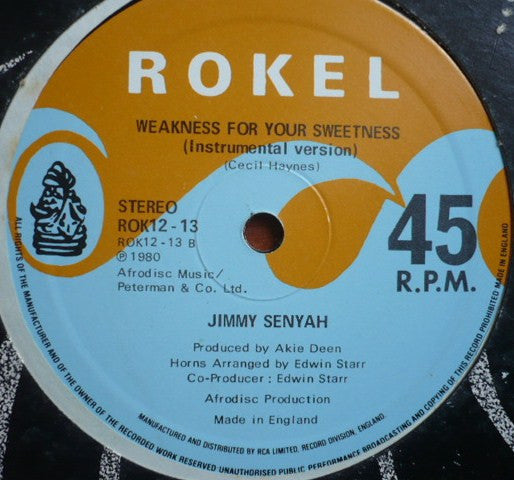 Jimmy Haynes : Weakness For Your Sweetness (12")