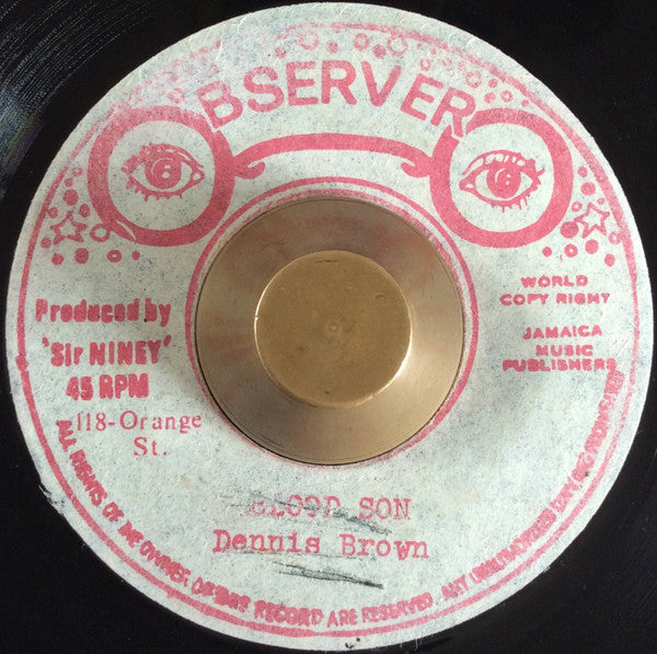 Dennis Brown : Blood Son (7")