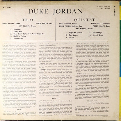 Duke Jordan : Duke Jordan (LP, Album, Mono, RP)