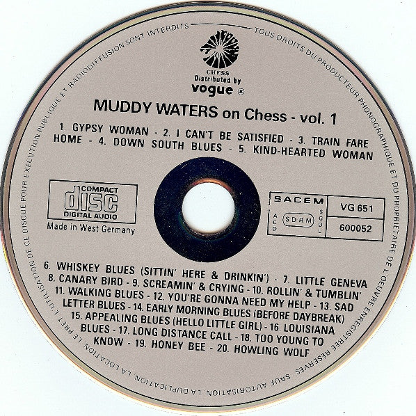 Muddy Waters : On Chess Vol. 1 - "1948-1951" (CD, Comp)