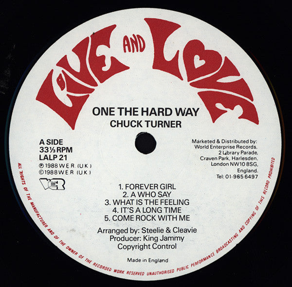 Chuck Turner : One The Hard Way (LP)