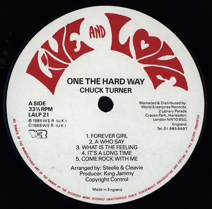 Chuck Turner : One The Hard Way (LP)