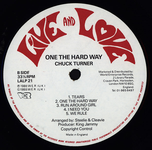 Chuck Turner : One The Hard Way (LP)