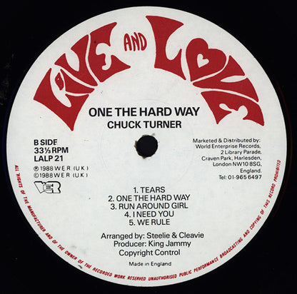Chuck Turner : One The Hard Way (LP)