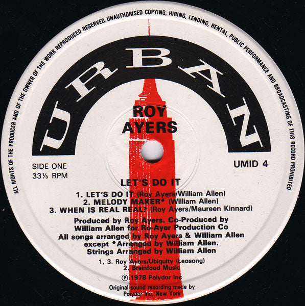 Roy Ayers : Let's Do It (LP, Album, RE)