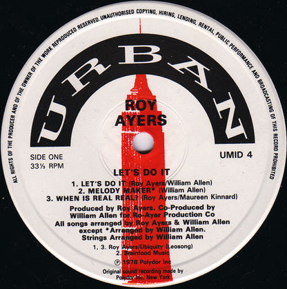 Roy Ayers : Let's Do It (LP, Album, RE)