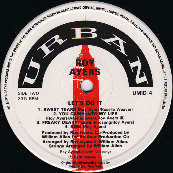 Roy Ayers : Let's Do It (LP, Album, RE)