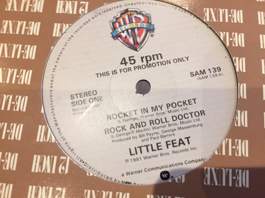 Little Feat : Rocket In My Pocket (12", Promo)