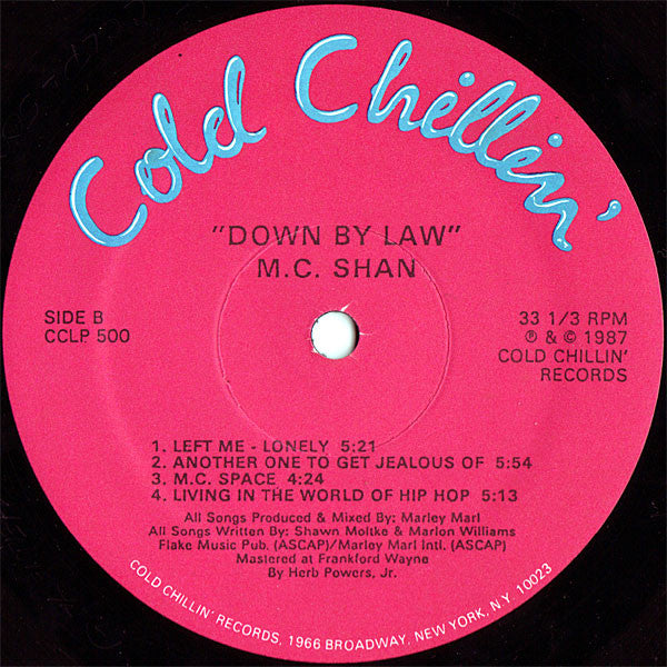 M.C. Shan* : Down By Law (LP, Album, Red)