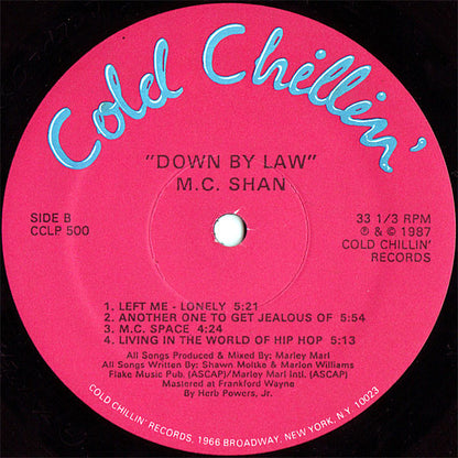 M.C. Shan* : Down By Law (LP, Album, Red)